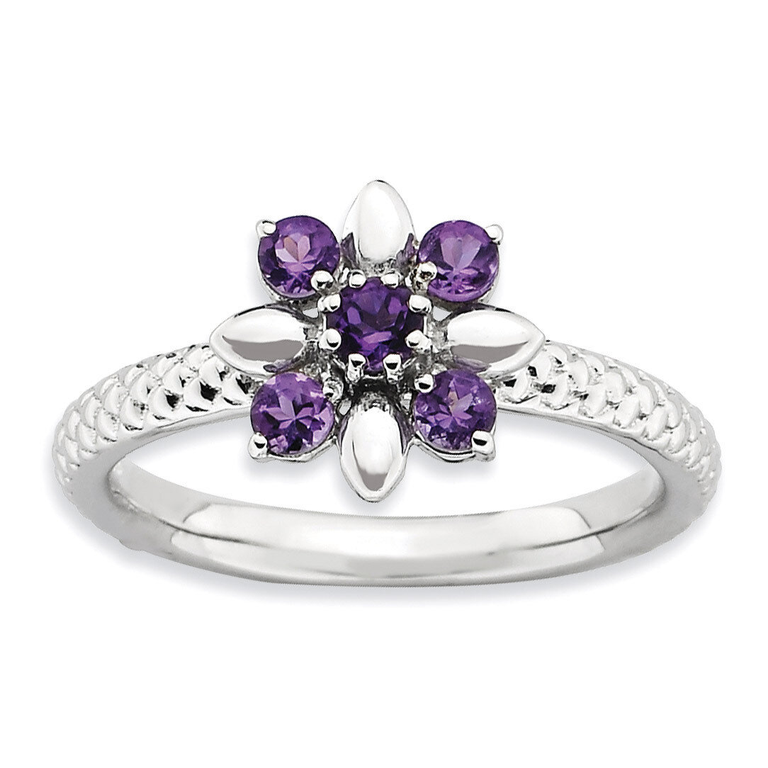 Amethyst Ring - Sterling Silver QSK793, MPN: QSK793, 886774225753