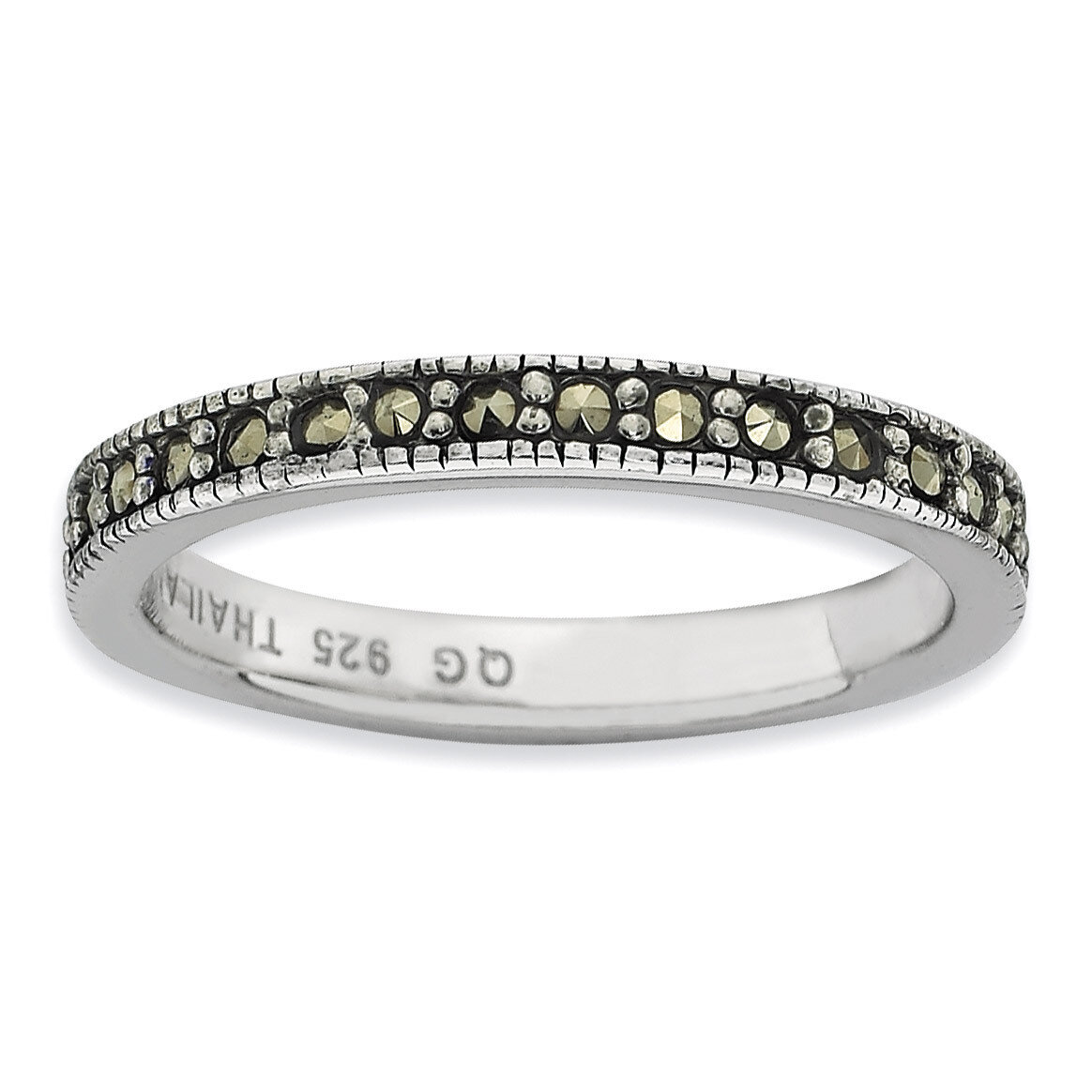 Marcasite Band - Sterling Silver QSK816