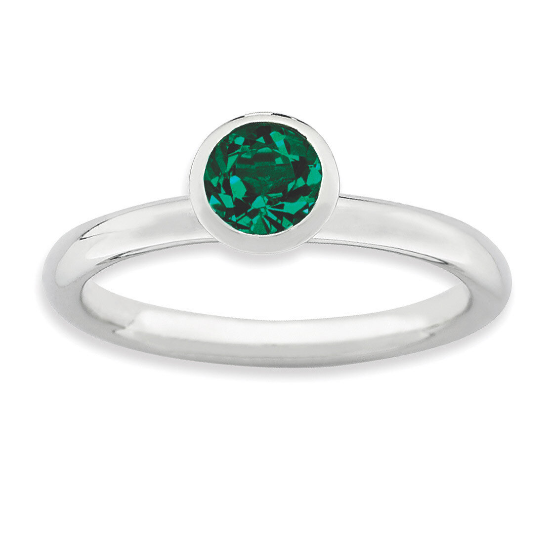 High 5mm May Swarovski Ring - Sterling Silver QSK965, MPN: QSK965, 886774231679