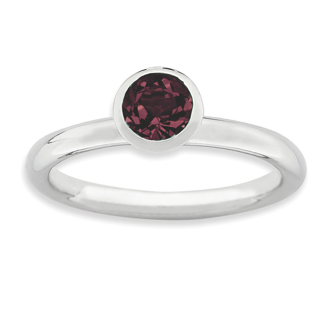 High 5mm June Swarovski Ring - Sterling Silver QSK966, MPN: QSK966, 886774231730