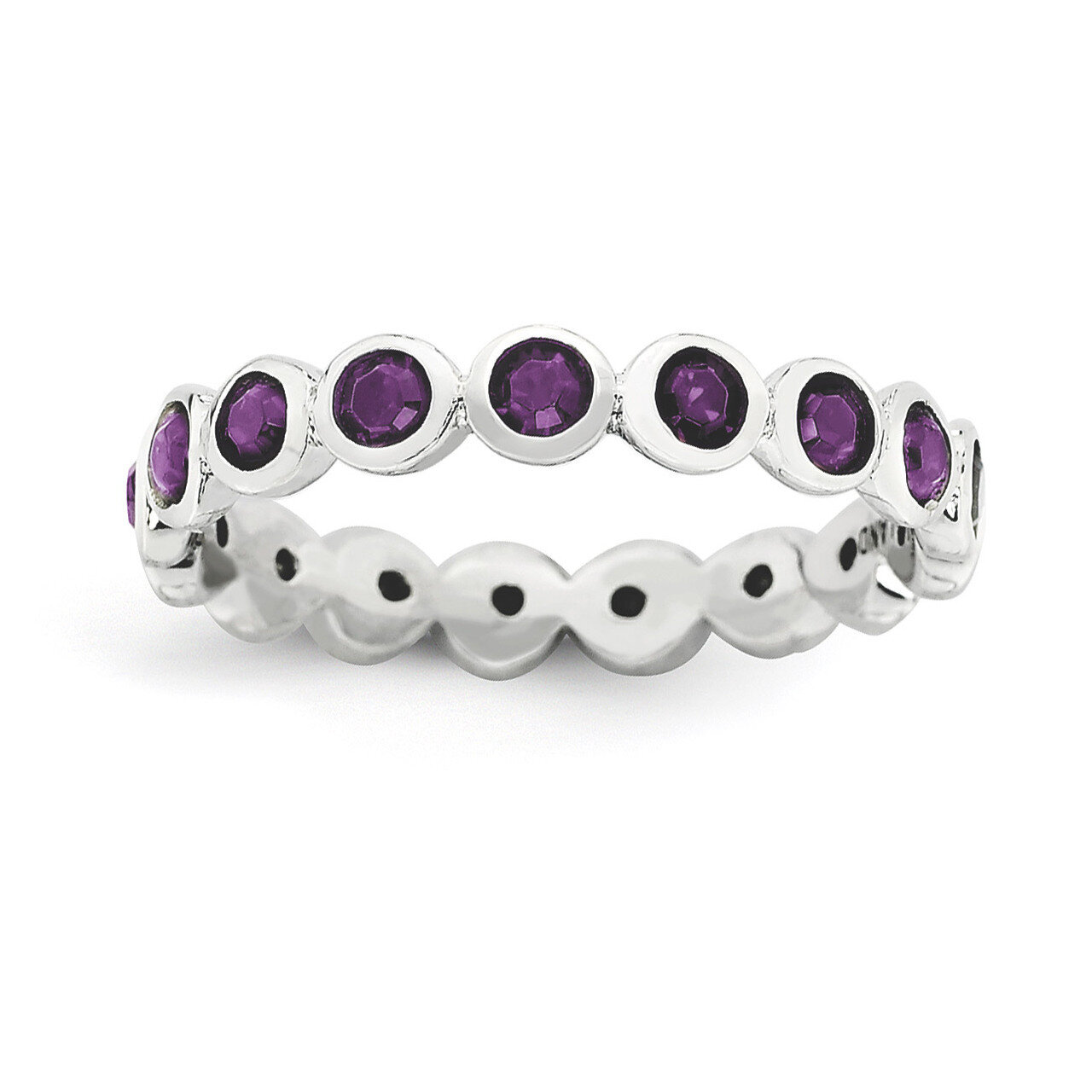 February Swarovski Ring - Sterling Silver QSK974, MPN: QSK974, 886774232232
