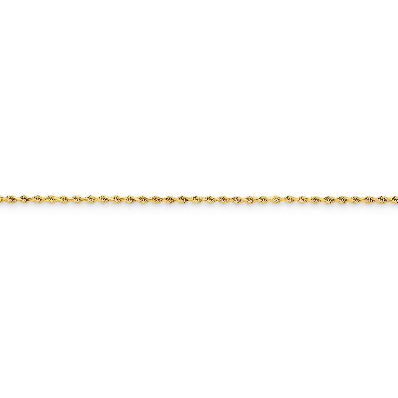 1.50mm Diamond-cut Rope with Lobster Clasp Chain 14 Inch 14k Gold 012L-14