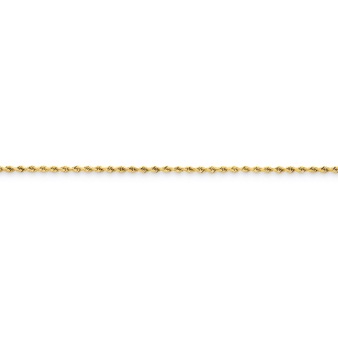 1.5mm Diamond-cut Rope with Lobster Clasp Chain 20 Inch 14k Gold 012L-20, MPN: 012L-20, 883957080369