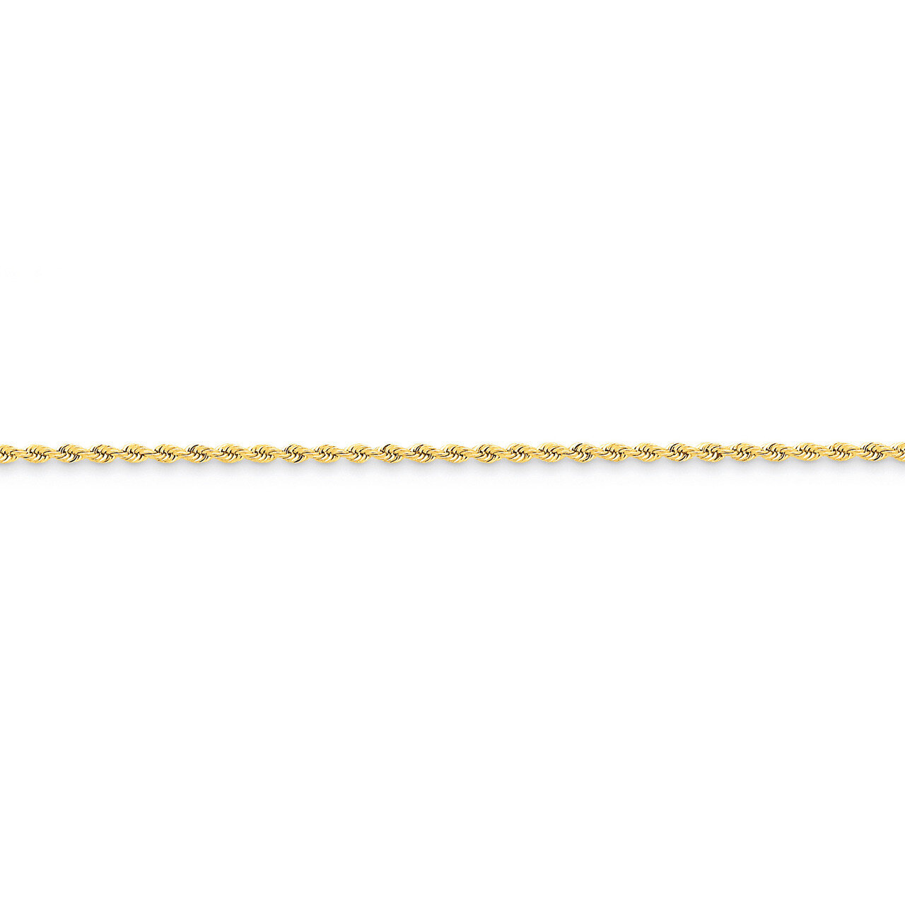 2mm Handmade Regular Rope Chain 20 Inch 14k Gold 014S-20, MPN: 014S-20, 883957080307