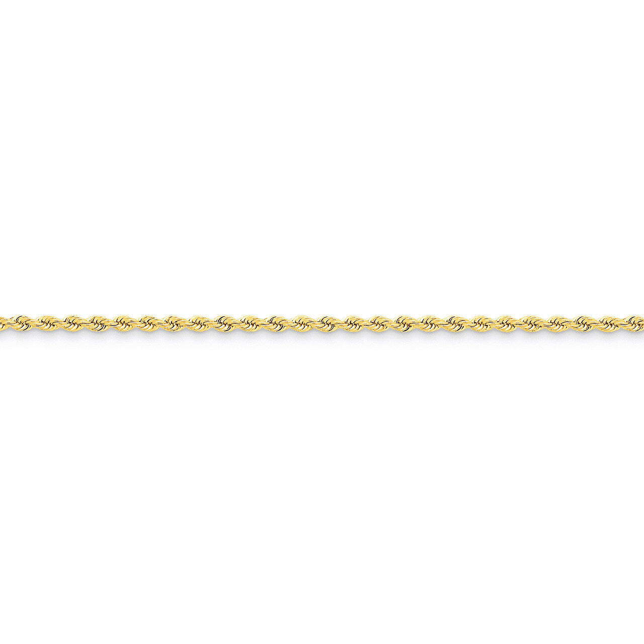 2.25mm Handmade Regular Rope Chain 18 Inch 14k Gold 016S-18, MPN: 016S-18, 886774394275