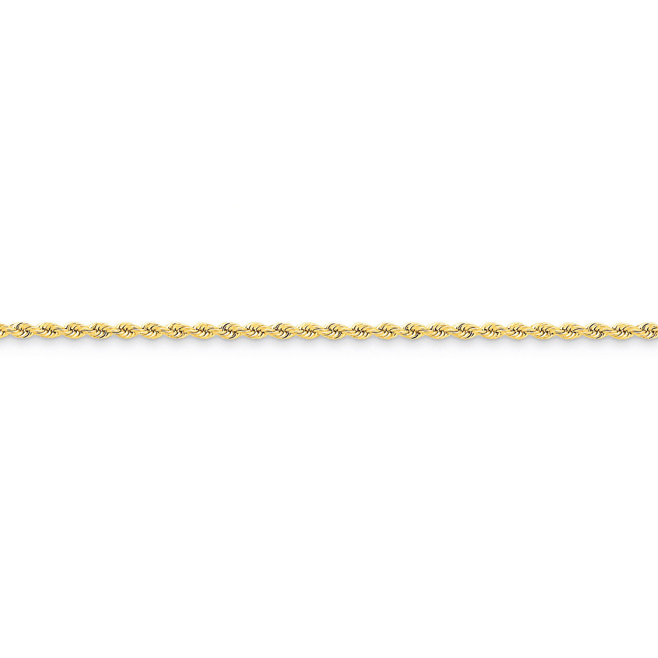 2.25mm Handmade Regular Rope Chain 30 Inch 14k Gold 016S-30, MPN: 016S-30, 886774394312