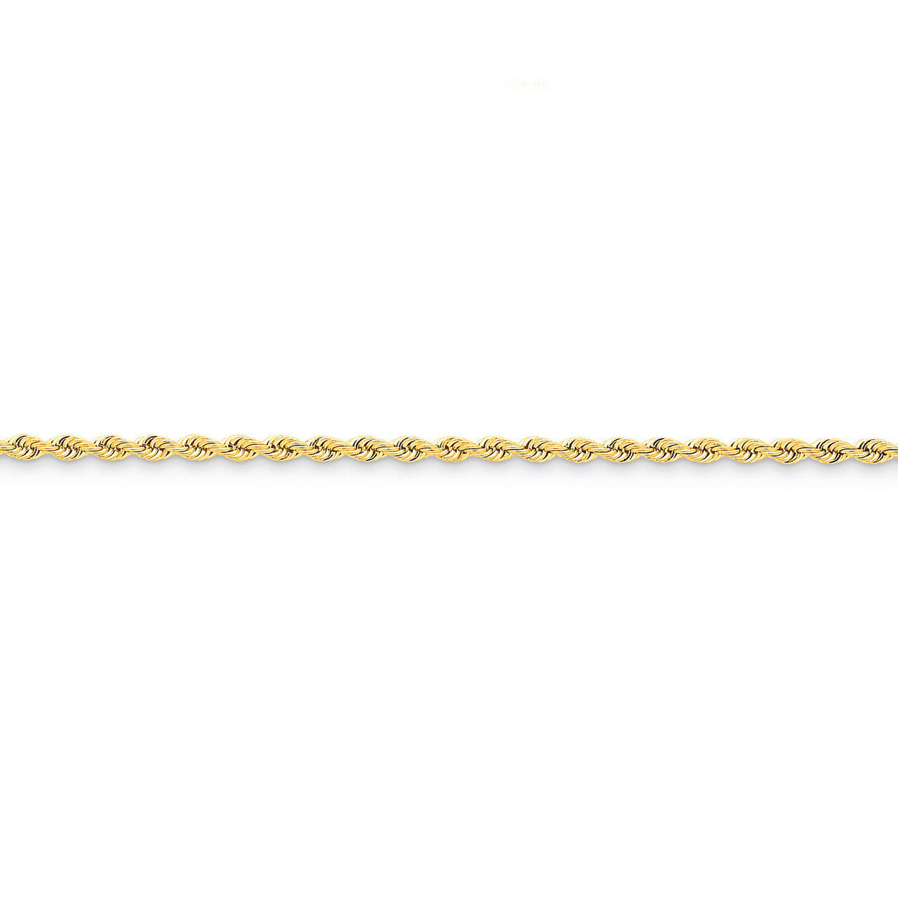 2.5mm Handmade Regular Rope Chain 20 Inch 14k Gold 018S-20, MPN: 018S-20, 886774394565