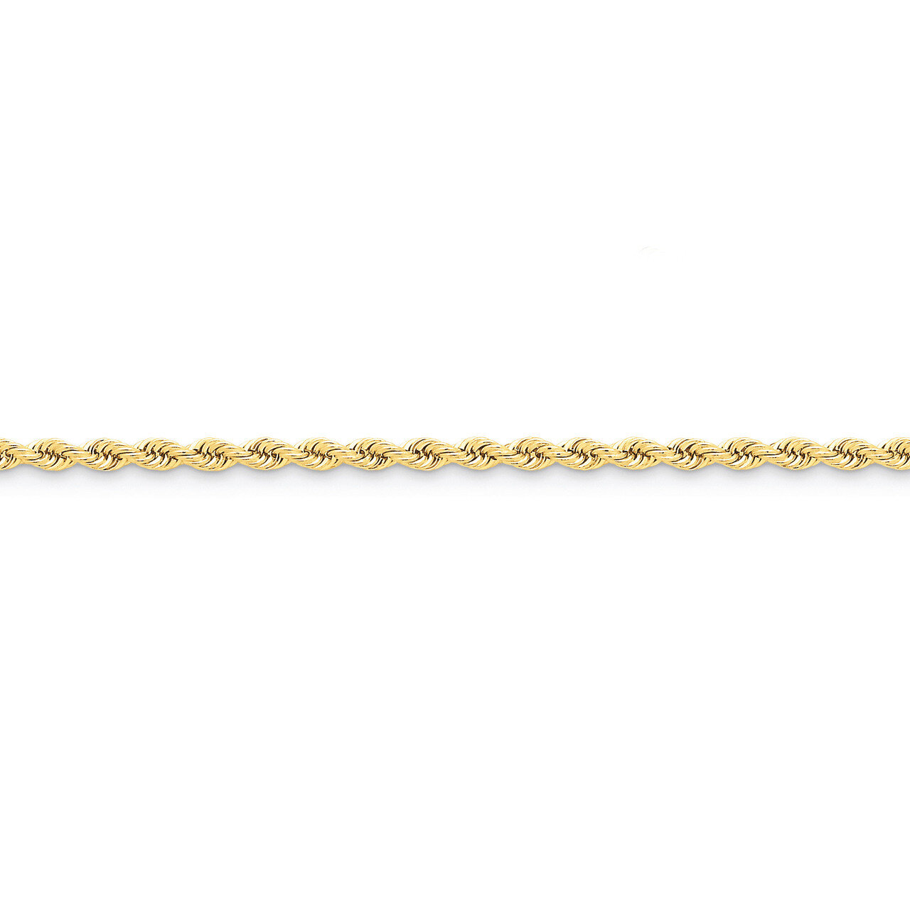 3mm Handmade Regular Rope Chain 24 Inch 14k Gold 023S-24, MPN: 023S-24, 883957080321
