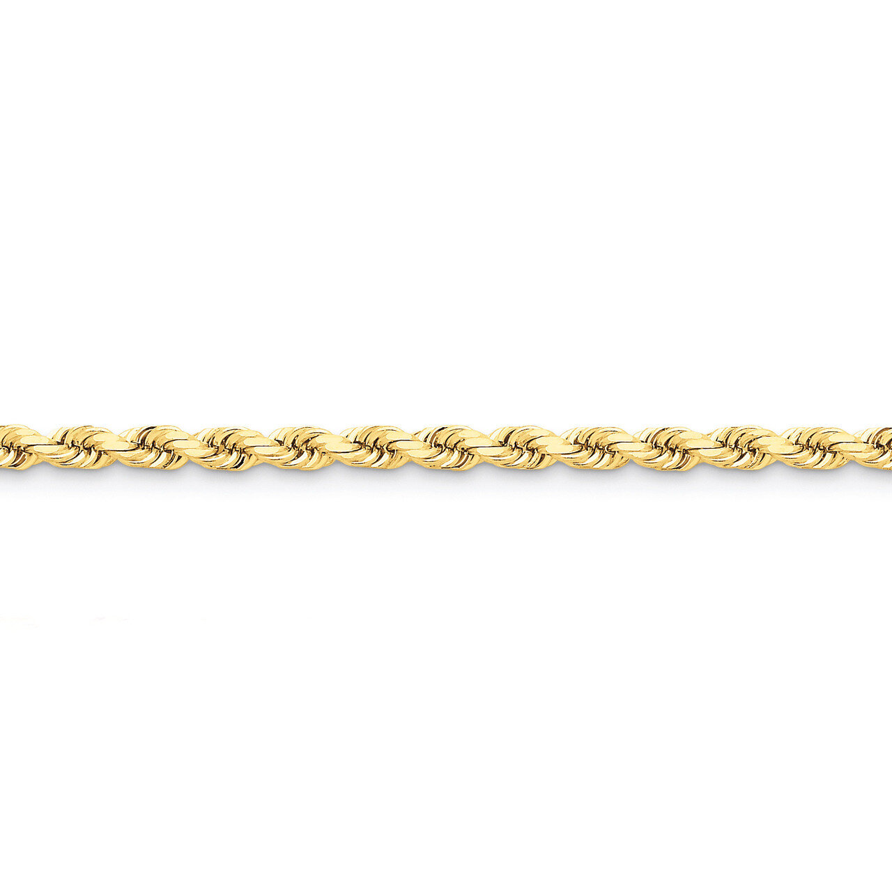 5mm Diamond-cut Rope with Lobster Clasp Chain 18 Inch 14k Gold 035L-18, MPN: 035L-18, 886774395616