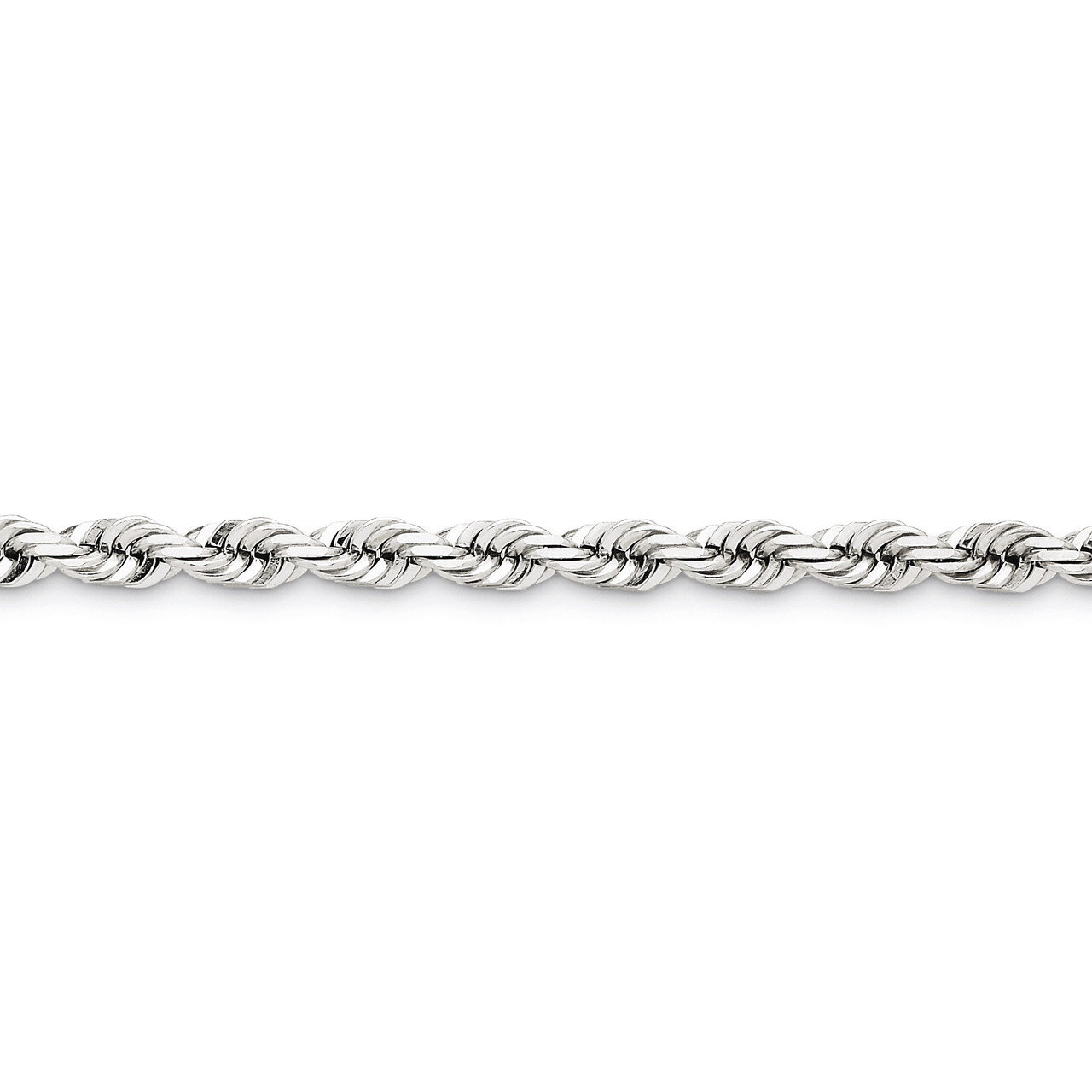 5.5mm Diamond-cut Rope Chain 24 Inch 14k White Gold 040W-24, MPN: 040W-24, 886774395982