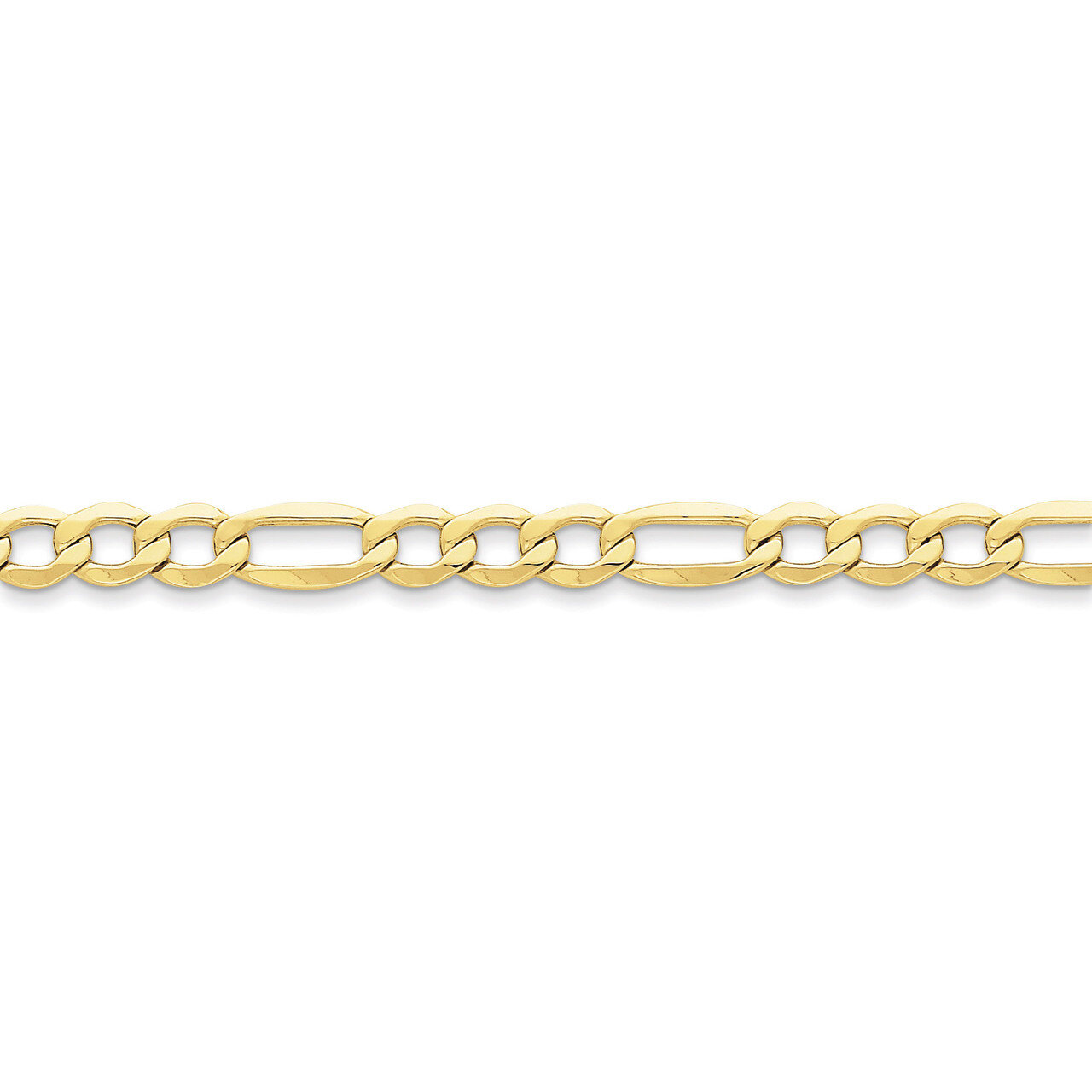7.3mm Semi-Solid Figaro Chain 20 Inch 10k Gold 10BC97-20, MPN: 10BC97-20, 886774536392