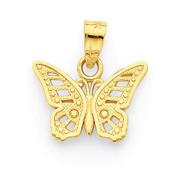 Butterfly Charm 10k Gold 10C1004