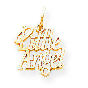 Little Angel with Halo Charm 10k Gold 10C108