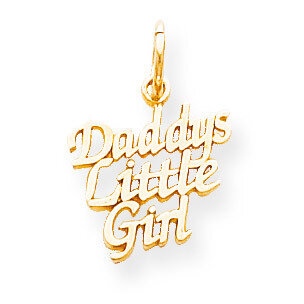 Daddys Little Girl Charm 10k Gold 10C109