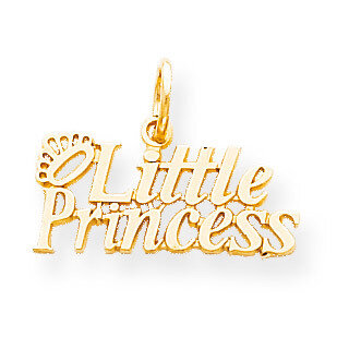 Little Princess with Crown Charm 10k Gold 10C113, MPN: 10C113, 886774084077