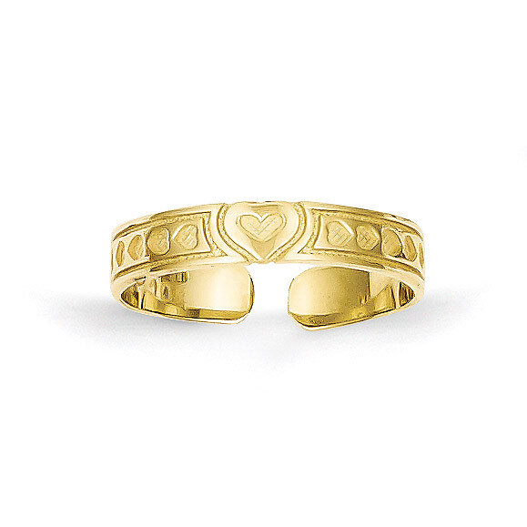 Heart Toe Ring 10k Gold 10C1158