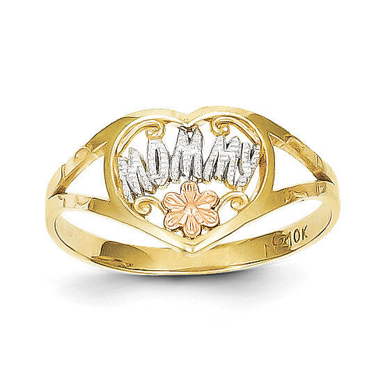 Mommy Heart Ring 10k Two-Tone Gold 10C1225, MPN: 10C1225, 886774020884