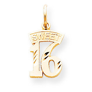 Sweet 16 Charm 10k Gold 10C125