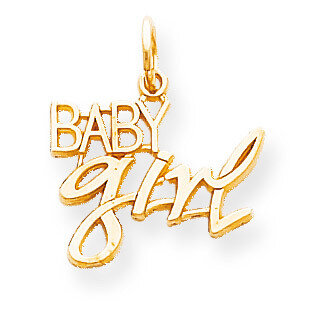 Baby Girl Charm 10k Gold 10C130