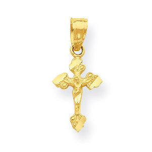 Tiny Crucifix Pendant 10k Gold 10C1309
