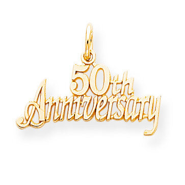 50th Anniversary Charm 10k Gold 10C134