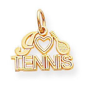 Tennis Charm 10k Gold 10C150