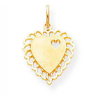 Heart Charm 10k Gold 10C215, MPN: 10C215, 883957429595