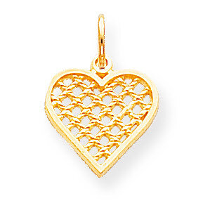 Heart Charm 10k Gold 10C216
