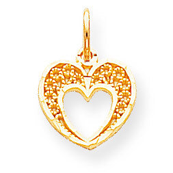 Heart Charm 10k Gold 10C220