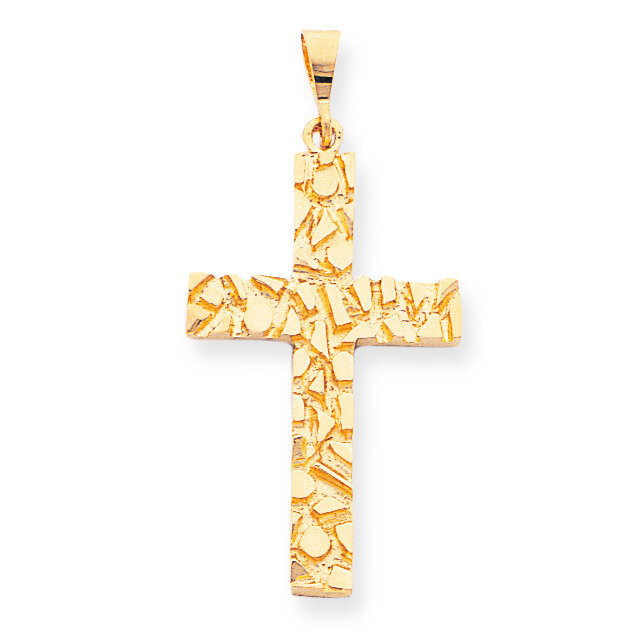 Polished Nugget Cross Pendant 10k Gold 10C306, MPN: 10C306, 886774084329