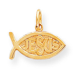 JESUS FISH CHARM 10k Gold 10C335, MPN: 10C335, 883957487328