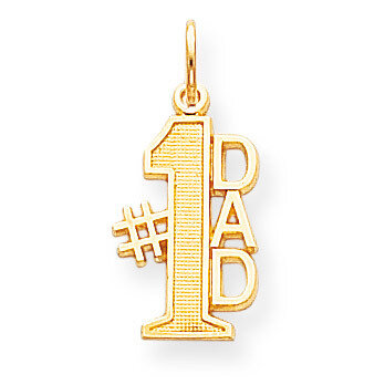 #1 DAD CHARM 10k Gold 10C450