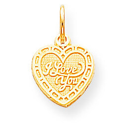 I LOVE YOU HEART CHARM 10k Gold 10C474, MPN: 10C474, 886774084589