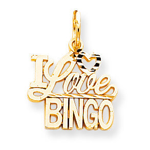 Talking - I Love Bingo Charm 10k Gold 10C727