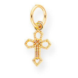 Cross Charm 10k Gold 10C75, MPN: 10C75, 886774084961