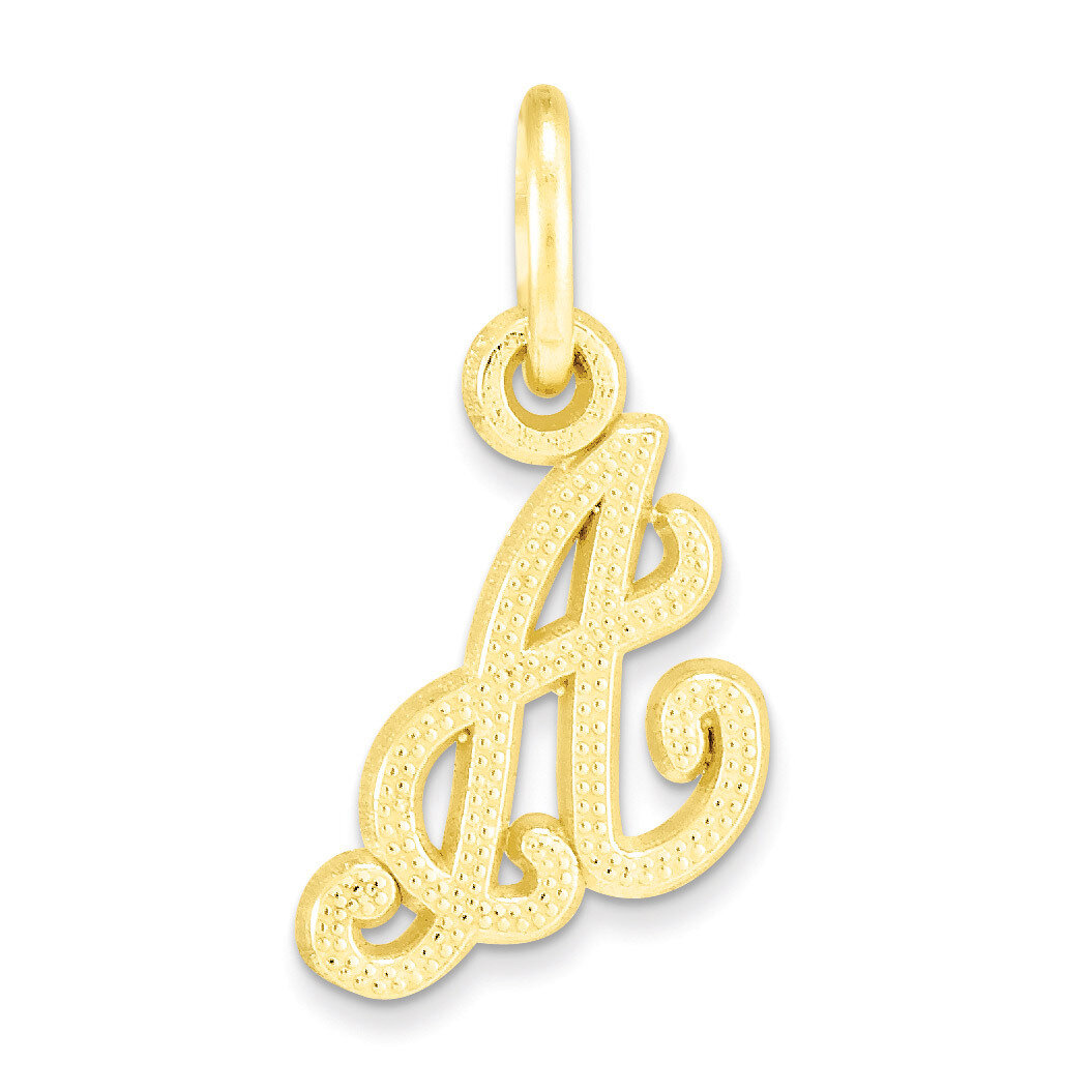 Initial A CHARM 10k Gold 10C763A
