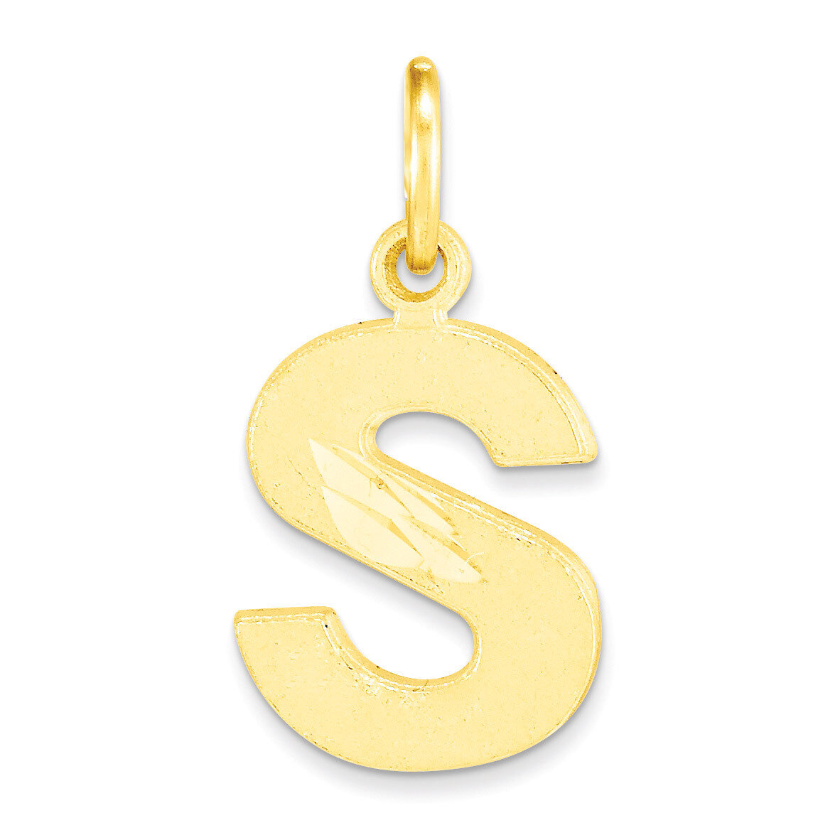 Initial S Charm 10k Gold 10C768S