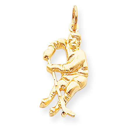 HOCKEY PLAYER CHARM 10k Gold 10C840, MPN: 10C840, 883957345031