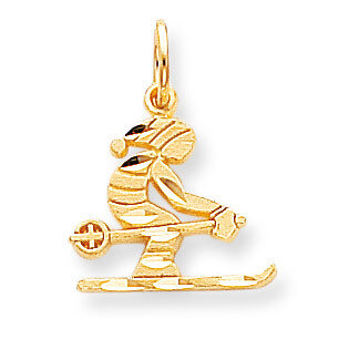 Diamond-cut Skier Charm 10k Gold 10C875, MPN: 10C875, 883957393179