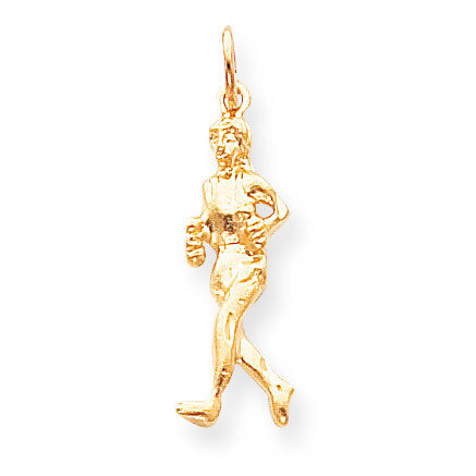 Solid Runner Charm 10k Gold 10C884, MPN: 10C884, 886774085081