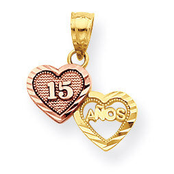 Small Sweet 15 Charm 10k Two-Tone Gold 10C967, MPN: 10C967, 886774022505