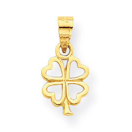 Four Leaf Clover Charm 10k Gold 10C984, MPN: 10C984, 886774022673