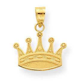Crown Charm 10k Gold 10C988