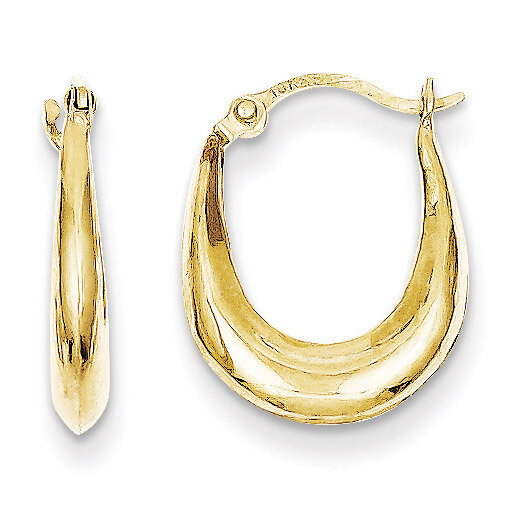 Hollow Hoop Earrings 10k Gold 10ER252, MPN: 10ER252, 883957500393
