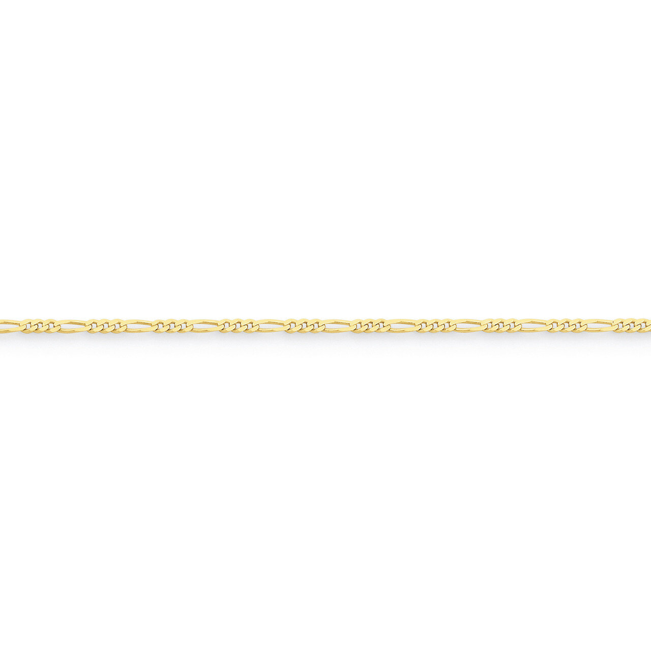 1.75mm Polished 20 inch Figaro Chain 20 Inch 10k Gold 10FG050-20