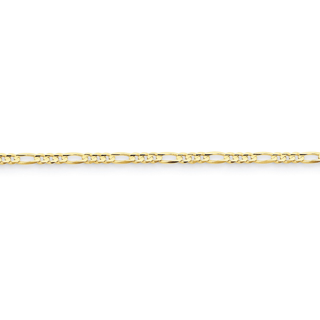 3.0mm Figaro Chain 18 Inch 10k Gold 10FG080-18