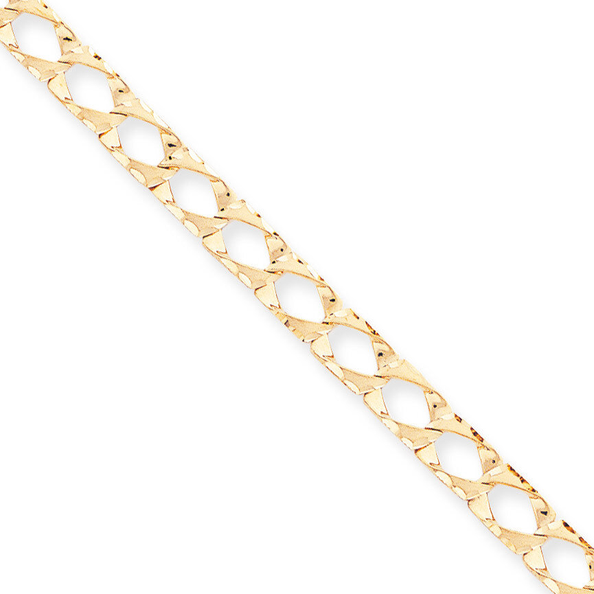 Fancy Link Bracelet 8 Inch 10k Gold 10GL11-8, MPN: 10GL11-8, 883957430126