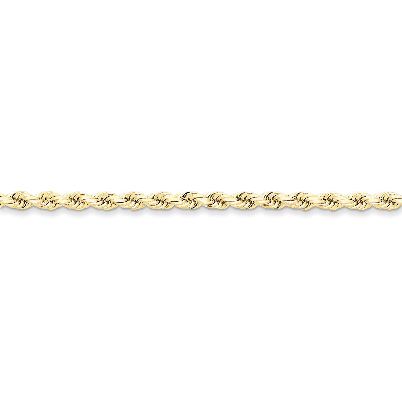 4mm Handmade Diamond-cut Rope Chain 30 Inch 10k Gold 10K030-30, MPN: 10K030-30, 886774400020