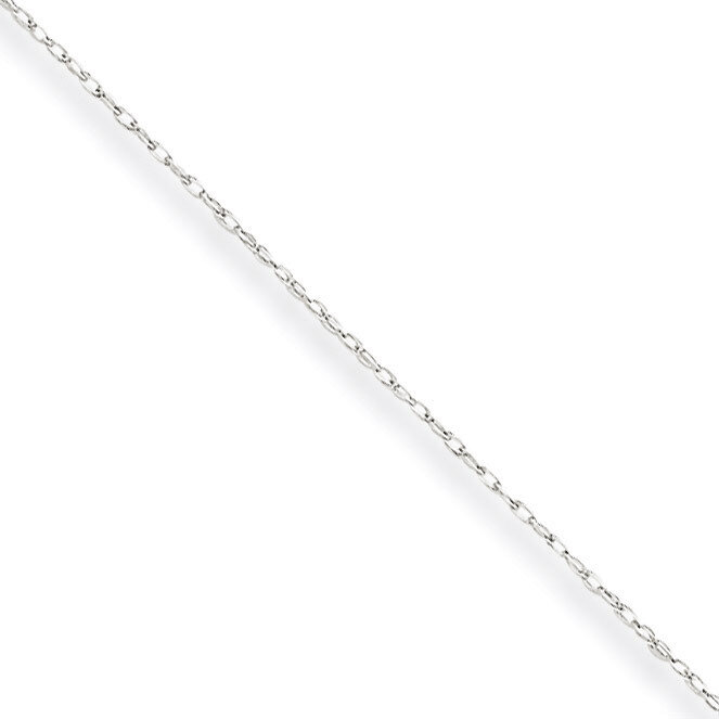Carded Cable Rope Chain 16 Inch 10k White Gold 10K5RW-16