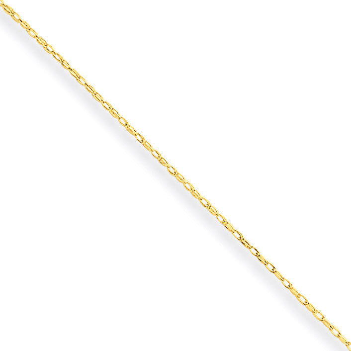 Carded Cable Rope Chain 18 Inch 10k Gold 10K5RY-18